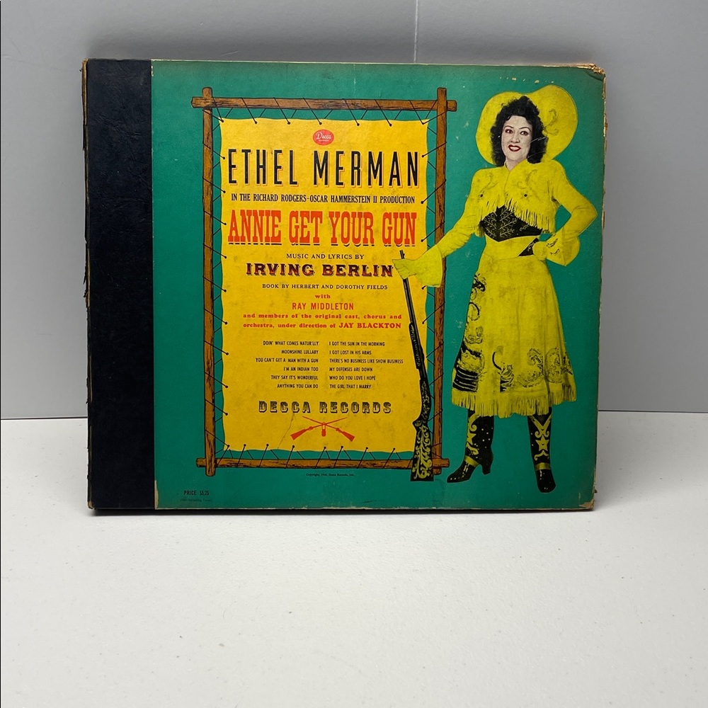 Ethel Merman in Annie Get Your Gun 6 record Box Set 45RPM